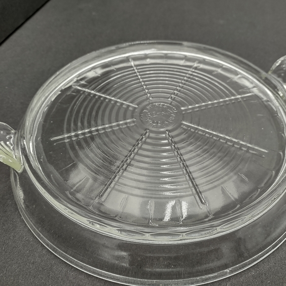Vintage Fire King Clear Round Trivet - Picture 11 of 11